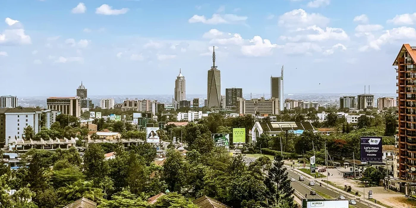 Nairobi city skyline — self drive car hire from Barguts Tours