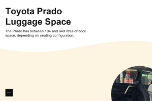 Toyota Prado Luggage Space in Nairobi: What Fits